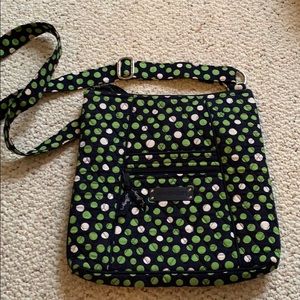 vera bradley polka dot crossbody bag